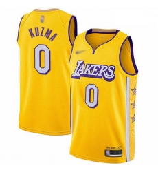 Lakers 0 Kyle Kuzma Gold Basketball Swingman City Edition 2019 20 Jersey Lakers 0 Kyle Kuzma Gold Basketball Swingman City Edition 2019 20 Jersey