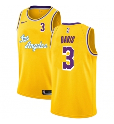Lakers 3 Anthony Davis Yellow 2020 2021 New City Edition Nike Swingman Jersey Lakers 3 Anthony Davis Yellow 2020 2021 New City Edition Nike Swingman Jersey