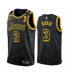 Los Angeles Lakers Anthony Davis 2020 NBA Finals Champions Jersey Black Mamba Inspired Los Angeles Lakers Anthony Davis 2020 NBA Finals Champions Jersey Black Mamba Inspired