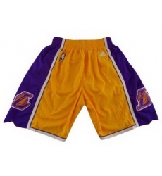 Los Angeles Lakers Yellow Mesh Swingman NBA Shorts Los Angeles Lakers Yellow Mesh Swingman NBA Shorts