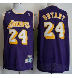 Men Adidas Lakers 24 Kobe Bryant Purple Throwback NBA Jersey Men Adidas Lakers 24 Kobe Bryant Purple Throwback NBA Jersey
