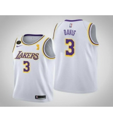 Men Los Angeles Lakers 3 Anthony Davis 2020 NBA Finals Champions Association White Jersey Men Los Angeles Lakers 3 Anthony Davis 2020 NBA Finals Champions Association White Jersey