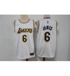Men Los Angeles Lakers Lebron James 6 75th Anniversary White Nike Stitched Jersey Men Los Angeles Lakers Lebron James 6 75th Anniversary White Nike Stitched Jersey
