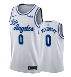 Men Nike Lakers 0 Russell Westbrook White 2019 20 Hardwood Classic Edition Stitched NBA Jersey Men Nike Lakers 0 Russell Westbrook White 2019 20 Hardwood Classic Edition Stitched NBA Jersey