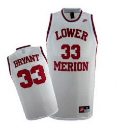 Men Nike Los Angeles Lakers 33 Kobe Bryant Authentic White Lower Merion Aces High School NBA Jersey Men Nike Los Angeles Lakers 33 Kobe Bryant Authentic White Lower Merion Aces High School NBA Jersey