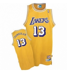 Mens Adidas Los Angeles Lakers 13 Wilt Chamberlain Authentic Gold Throwback NBA Jersey Mens Adidas Los Angeles Lakers 13 Wilt Chamberlain Authentic Gold Throwback NBA Jersey
