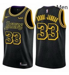 Mens Nike Los Angeles Lakers 33 Kareem Abdul Jabbar Swingman Black City Edition NBA Jersey Mens Nike Los Angeles Lakers 33 Kareem Abdul Jabbar Swingman Black City Edition NBA Jersey