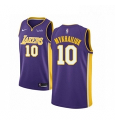 Youth Los Angeles Lakers 10 Sviatoslav Mykhailiuk Swingman Purple Basketball Jersey Statement Edition Youth Los Angeles Lakers 10 Sviatoslav Mykhailiuk Swingman Purple Basketball Jersey Statement Edition