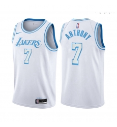 Youth Los Angeles Lakers Carmelo Anthony City Edition White 2021 Stitched NBA Jersey Youth Los Angeles Lakers Carmelo Anthony City Edition White 2021 Stitched NBA Jersey