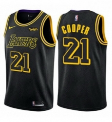 Youth Nike Los Angeles Lakers 21 Michael Cooper Swingman Black NBA Jersey City Edition Youth Nike Los Angeles Lakers 21 Michael Cooper Swingman Black NBA Jersey City Edition