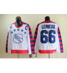 Pittsburgh Penguins #66 Mario Lemieux all star 75th Anniversary white CCM Jersey Pittsburgh Penguins #66 Mario Lemieux all star 75th Anniversary white CCM Jersey