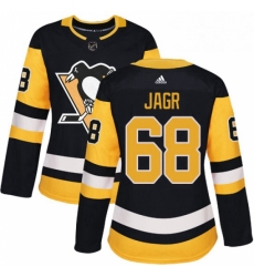 Womens Adidas Pittsburgh Penguins 68 Jaromir Jagr Authentic Black Home NHL Jersey Womens Adidas Pittsburgh Penguins 68 Jaromir Jagr Authentic Black Home NHL Jersey