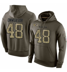 NFL Nike Baltimore Ravens 48 Patrick Onwuasor Green Salute To Service Mens Pullover Hoodie NFL Nike Baltimore Ravens 48 Patrick Onwuasor Green Salute To Service Mens Pullover Hoodie
