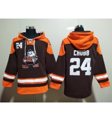 Cleveland Browns Sitched Pullover Hoodie #24 Nick Chubb Cleveland Browns Sitched Pullover Hoodie #24 Nick Chubb