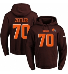 NFL Mens Nike Cleveland Browns 70 Kevin Zeitler Brown Name Number Pullover Hoodie NFL Mens Nike Cleveland Browns 70 Kevin Zeitler Brown Name Number Pullover Hoodie