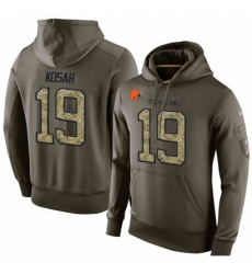 NFL Nike Cleveland Browns 19 Bernie Kosar Green Salute To Service Mens Pullover Hoodie NFL Nike Cleveland Browns 19 Bernie Kosar Green Salute To Service Mens Pullover Hoodie