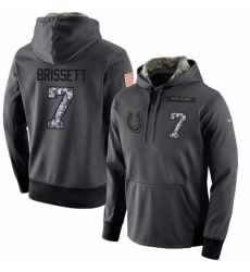 NFL Mens Nike Indianapolis Colts 7 Jacoby Brissett Stitched Black Anthracite Salute to Service Player Performance Hoodie NFL Mens Nike Indianapolis Colts 7 Jacoby Brissett Stitched Black Anthracite Salute to Service Player Performance Hoodie