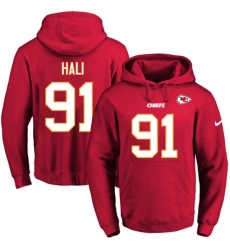 NFL Mens Nike Kansas City Chiefs 91 Tamba Hali Red Name Number Pullover Hoodie NFL Mens Nike Kansas City Chiefs 91 Tamba Hali Red Name Number Pullover Hoodie
