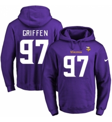 NFL Mens Nike Minnesota Vikings 97 Everson Griffen Purple Name Number Pullover Hoodie NFL Mens Nike Minnesota Vikings 97 Everson Griffen Purple Name Number Pullover Hoodie