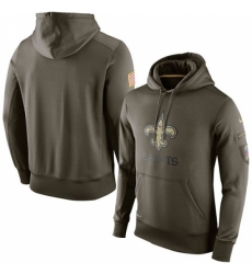 NFL Mens New Orleans Saints Nike Olive Salute To Service KO Performance Hoodie NFL Mens New Orleans Saints Nike Olive Salute To Service KO Performance Hoodie