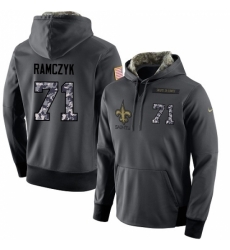 NFL Mens Nike New Orleans Saints 71 Ryan Ramczyk Stitched Black Anthracite Salute to Service Player Performance Hoodie NFL Mens Nike New Orleans Saints 71 Ryan Ramczyk Stitched Black Anthracite Salute to Service Player Performance Hoodie