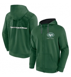 Men New York Jets Green Defender Evo Full Zip Hoodie Men New York Jets Green Defender Evo Full Zip Hoodie