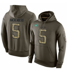 NFL Nike New York Jets 5 Christian Hackenberg Green Salute To Service Mens Pullover Hoodie NFL Nike New York Jets 5 Christian Hackenberg Green Salute To Service Mens Pullover Hoodie