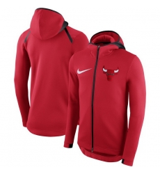 Men Chicago Bulls Nike Showtime Therma Flex Performance Full Zip Hoodie Red