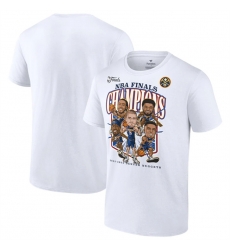 Men Denver Nuggets White 2023 Finals Champions Caricature T Shirt Men Denver Nuggets White 2023 Finals Champions Caricature T Shirt