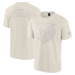 Men Fanatics Cream Memphis Grizzlies Elements Iconic T Shirt