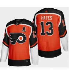 Men Philadelphia Flyers 13 Kevin Hayes Orange Reverse Retro Stitched NHL Jersey Men Philadelphia Flyers 13 Kevin Hayes Orange Reverse Retro Stitched NHL Jersey