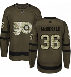 Youth Adidas Philadelphia Flyers 36 Colin McDonald Authentic Green Salute to Service NHL Jersey Youth Adidas Philadelphia Flyers 36 Colin McDonald Authentic Green Salute to Service NHL Jersey