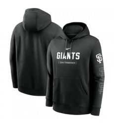 Mens Nike Black San Francisco Giants Fashion Club Pullover Hoodie Mens Nike Black San Francisco Giants Fashion Club Pullover Hoodie
