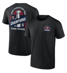 Men Florida Panthers Black 2025 Stanley Cup Champions Shine T Shirt