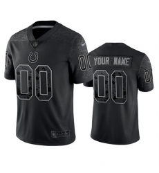 Men Women Youth Indianapolis Colts Active Player Custom Black Reflective Limited Stitched Football Jersey Men Women Youth Indianapolis Colts Active Player Custom Black Reflective Limited Stitched Football Jersey