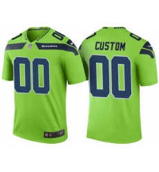 Men Women Youth Seattle Seahawks Green Custom Color Rush Legend NFL Nike Limited Jersey Men Women Youth Seattle Seahawks Green Custom Color Rush Legend NFL Nike Limited Jersey