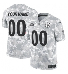 Men Pittsburgh Steelers Active Player Custom 2024 F U S E Arctic Camo Salute To Service Limited Stitched Football Jersey Men Pittsburgh Steelers Active Player Custom 2024 F U S E Arctic Camo Salute To Service Limited Stitched Football Jersey