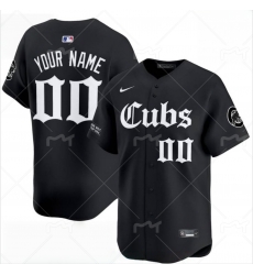 Men Women Youth Chicago Cubs Black Customized MLB Jersey