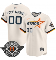 Houston Astros Navy 2025 City Connect Special Edition Customized Jersey White Houston Astros Navy 2025 City Connect Special Edition Customized Jersey White