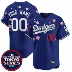 Men Women Youth Los Angeles Dodgers Active Player Custom Royal 2025 Tokyo Series Limited Stitched Baseball Jersey