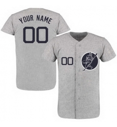 Men Women Youth Toddler All Size New York Yankees Gray Customized New Design Jersey