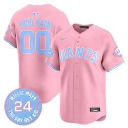 San Francisco Giants Pink Customized Jersey
