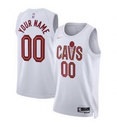 Men Women Youth Toddler CLEVELAND CAVALIERS Custom Nike NBA Stitched Jersey White