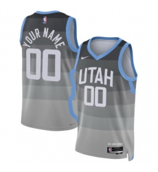 Utah Jazz Nike Unisex 2025 2026 City Edition Swingman Custom Jersey Gray