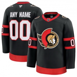 Men Women Youth Ottawa Senators Fanatics Black Home Premium Custom Jersey