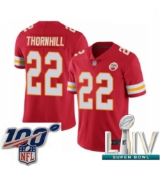 2020 Super Bowl LIV Men Kansas City Chiefs #22 Juan Thornhill Red Team Color Vapor Untouchable Limited Player Football Jersey 2020 Super Bowl LIV Men Kansas City Chiefs #22 Juan Thornhill Red Team Color Vapor Untouchable Limited Player Football Jersey