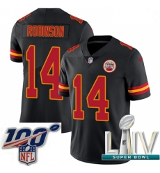 2020 Super Bowl LIV Men Nike Kansas City Chiefs #14 Demarcus Robinson Limited Black Rush Vapor Untouchable NFL Jersey 2020 Super Bowl LIV Men Nike Kansas City Chiefs #14 Demarcus Robinson Limited Black Rush Vapor Untouchable NFL Jersey
