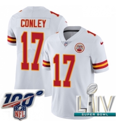 2020 Super Bowl LIV Men Nike Kansas City Chiefs #17 Chris Conley White Vapor Untouchable Limited Player NFL Jersey 2020 Super Bowl LIV Men Nike Kansas City Chiefs #17 Chris Conley White Vapor Untouchable Limited Player NFL Jersey