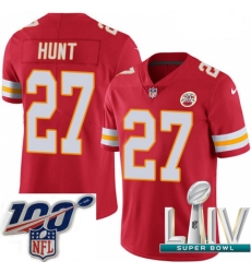 2020 Super Bowl LIV Men Nike Kansas City Chiefs #27 Kareem Hunt Red Team Color Vapor Untouchable Limited Player NFL Jersey 2020 Super Bowl LIV Men Nike Kansas City Chiefs #27 Kareem Hunt Red Team Color Vapor Untouchable Limited Player NFL Jersey