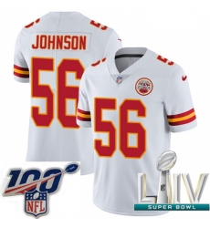 2020 Super Bowl LIV Men Nike Kansas City Chiefs #56 Derrick Johnson White Vapor Untouchable Limited Player NFL Jersey 2020 Super Bowl LIV Men Nike Kansas City Chiefs #56 Derrick Johnson White Vapor Untouchable Limited Player NFL Jersey